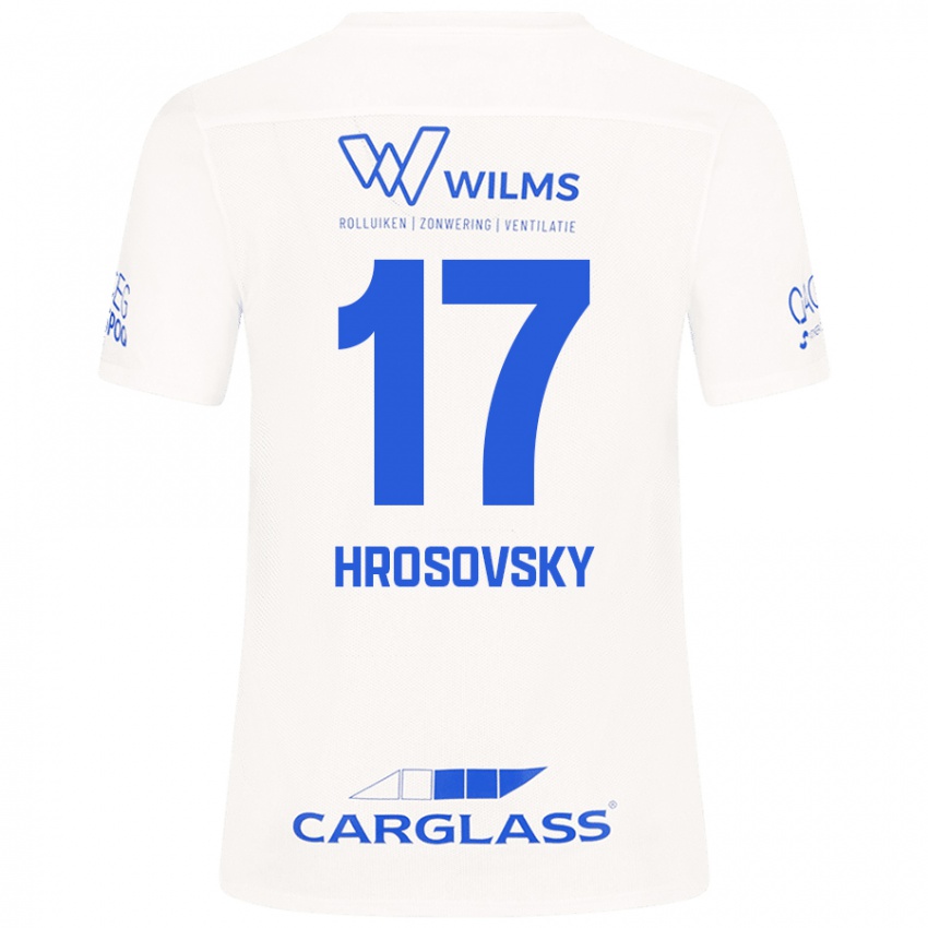 Criança Camisola Patrik Hrosovsky #17 Branco Alternativa 2024/25 Camisa Brasil