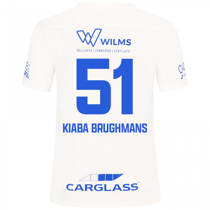 Criança Camisola Lucca Kiaba Brughmans #51 Branco Alternativa 2024/25 Camisa Brasil