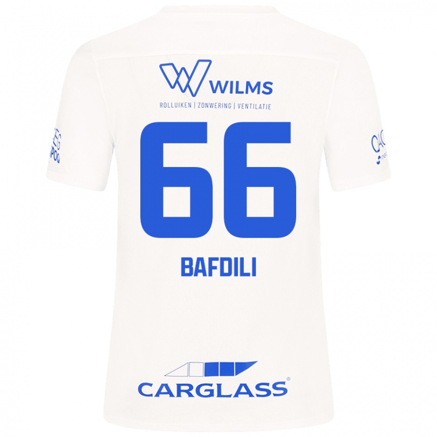 Criança Camisola Zaïd Bafdili #66 Branco Alternativa 2024/25 Camisa Brasil