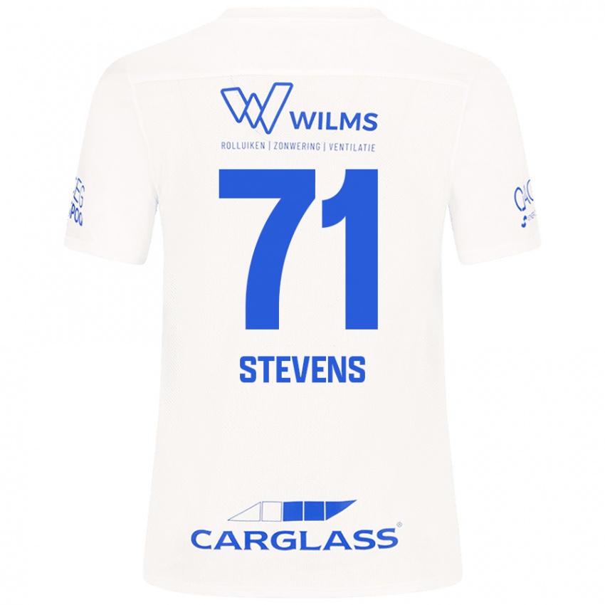 Criança Camisola Brent Stevens #71 Branco Alternativa 2024/25 Camisa Brasil