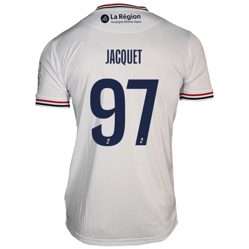 Criança Camisola Jérémy Jacquet #97 Branco Alternativa 2024/25 Camisa Brasil