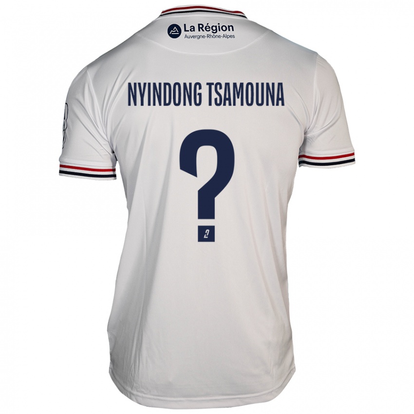 Criança Camisola Jean Nyindong Tsamouna #0 Branco Alternativa 2024/25 Camisa Brasil