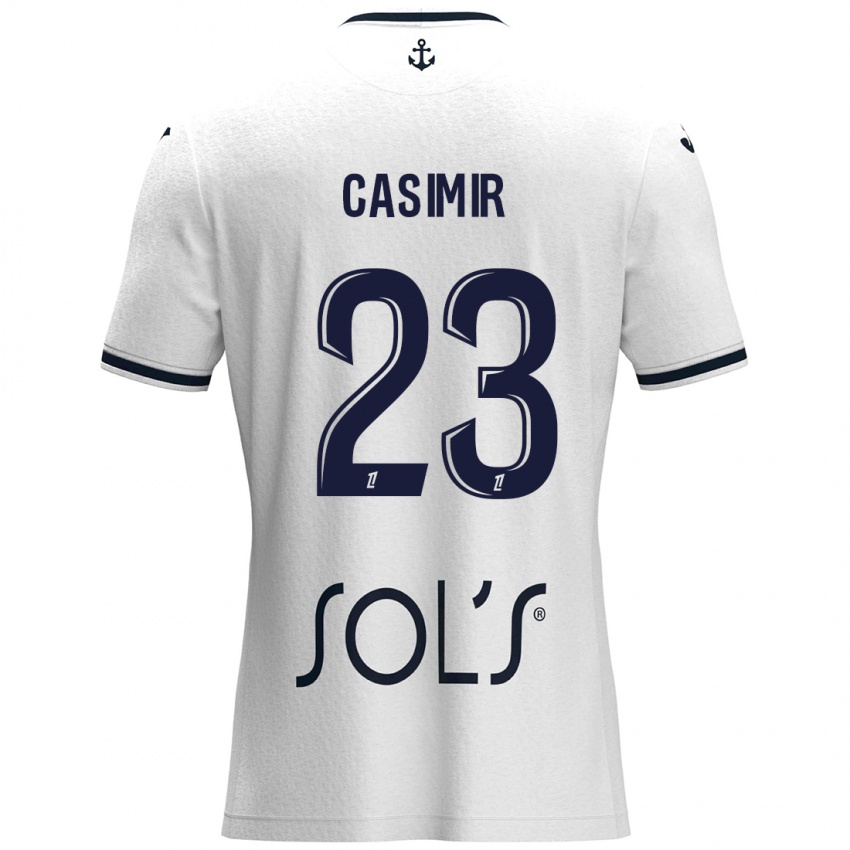 Criança Camisola Josué Casimir #23 Azul Escuro Branco Alternativa 2024/25 Camisa Brasil