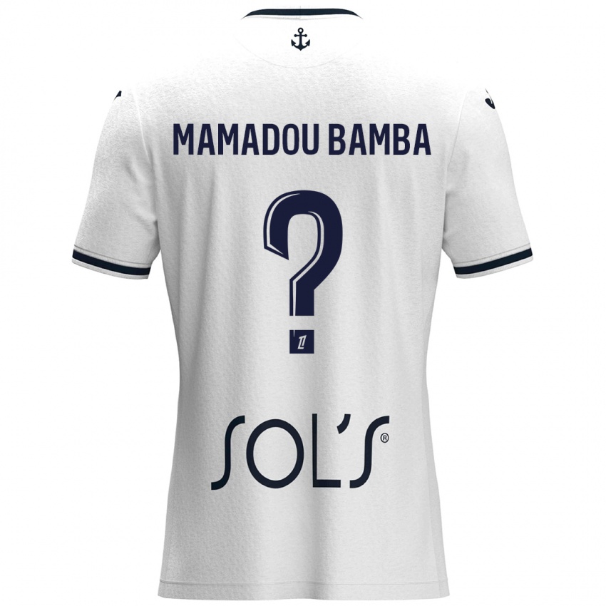 Criança Camisola Ben Mamadou Bamba #0 Azul Escuro Branco Alternativa 2024/25 Camisa Brasil