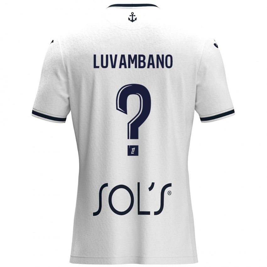 Criança Camisola Ethan Luvambano #0 Azul Escuro Branco Alternativa 2024/25 Camisa Brasil