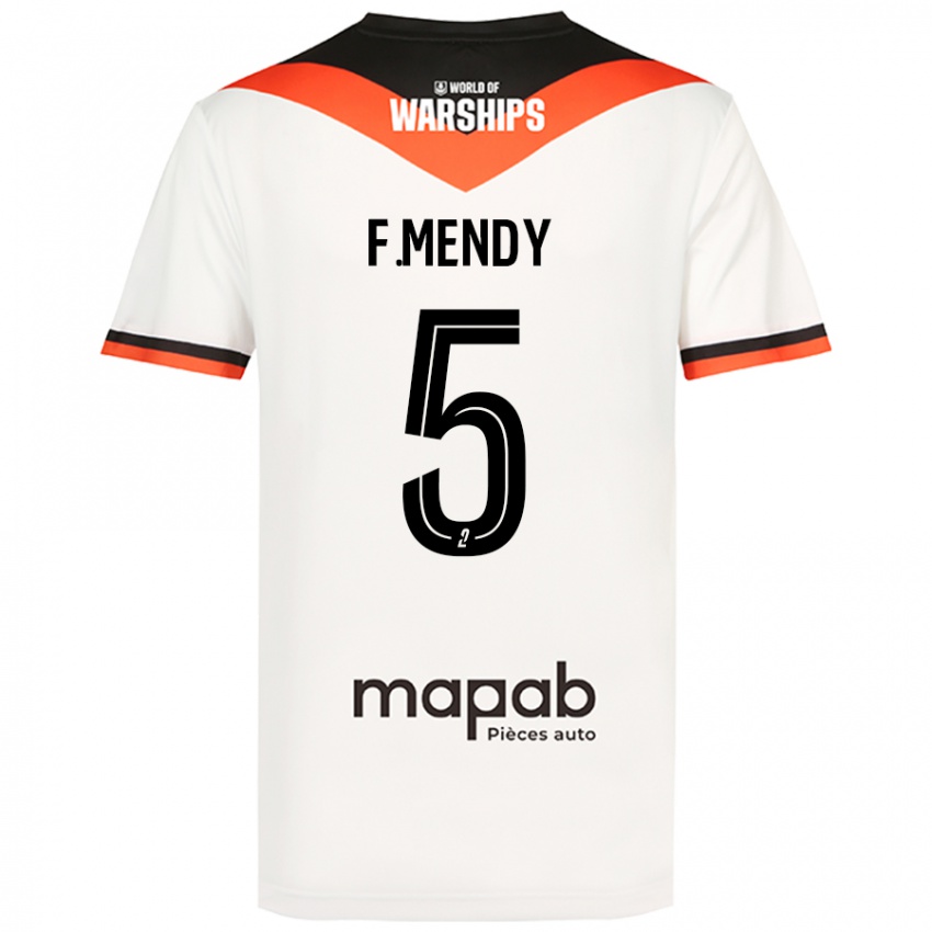 Criança Camisola Formose Mendy #5 Branco Alternativa 2024/25 Camisa Brasil