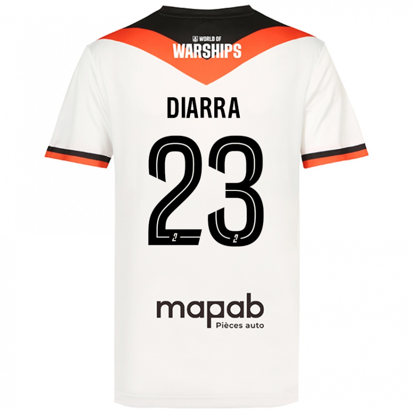 Criança Camisola Stéphane Diarra #23 Branco Alternativa 2024/25 Camisa Brasil