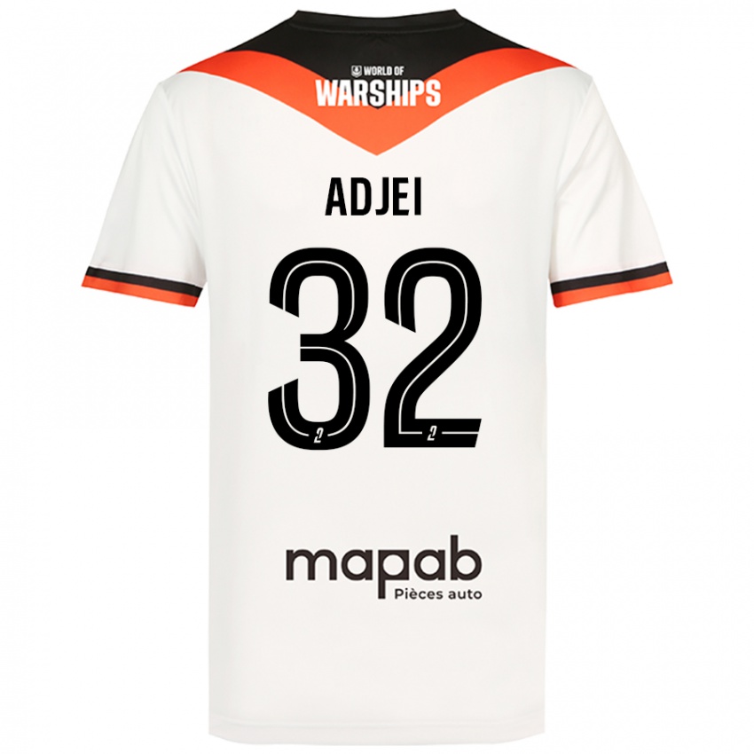 Criança Camisola Nathaniel Adjei #32 Branco Alternativa 2024/25 Camisa Brasil