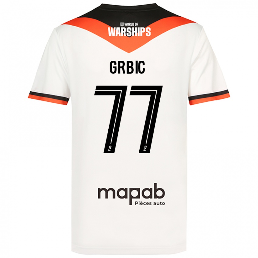 Criança Camisola Adrian Grbic #77 Branco Alternativa 2024/25 Camisa Brasil