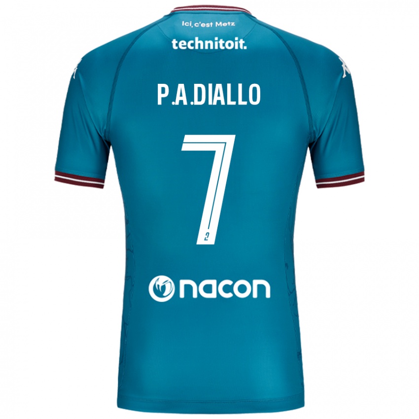 Criança Camisola Papa Amadou Diallo #7 Petrolo Bleu Alternativa 2024/25 Camisa Brasil