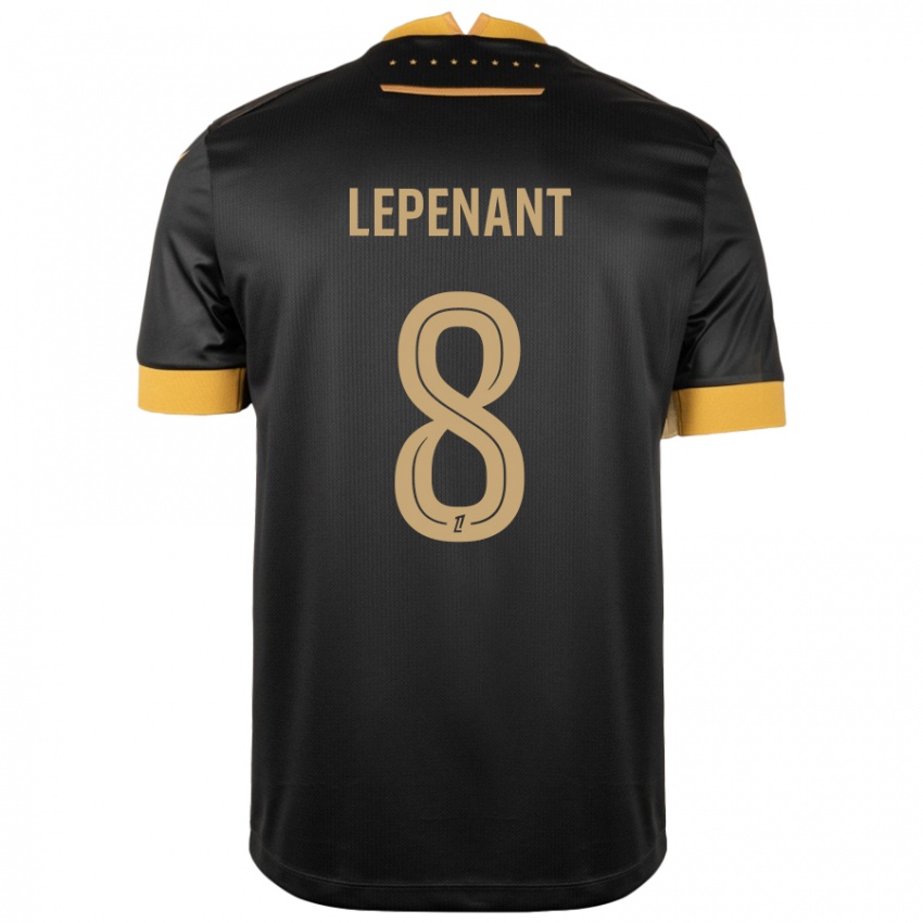 Criança Camisola Johann Lepenant #8 Castanho Preto Alternativa 2024/25 Camisa Brasil