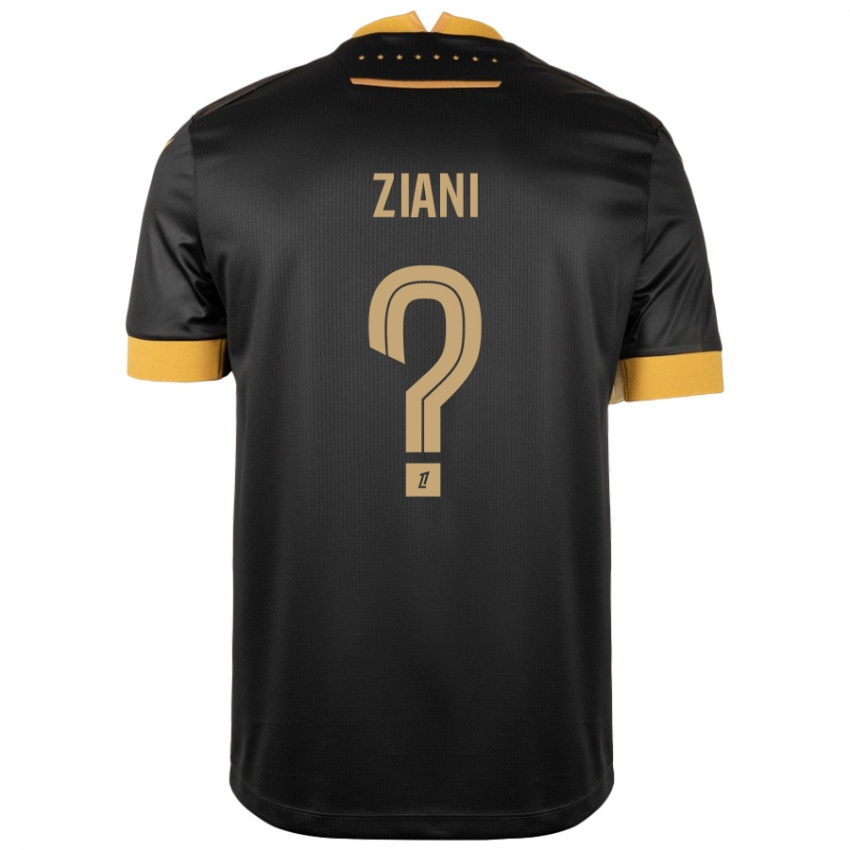 Criança Camisola Sacha Ziani #0 Castanho Preto Alternativa 2024/25 Camisa Brasil