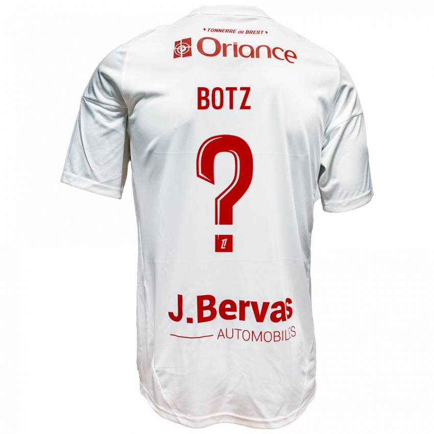 Criança Camisola Léo Botz #0 Vermelho Branco Alternativa 2024/25 Camisa Brasil