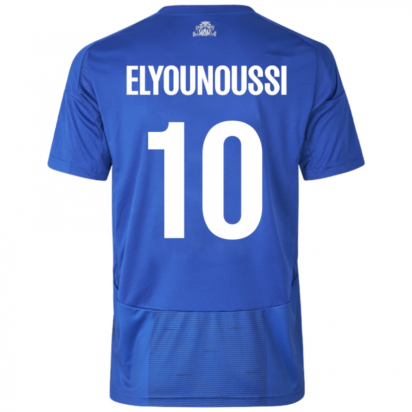 Criança Camisola Mohamed Elyounoussi #10 Azul Branco Alternativa 2024/25 Camisa Brasil