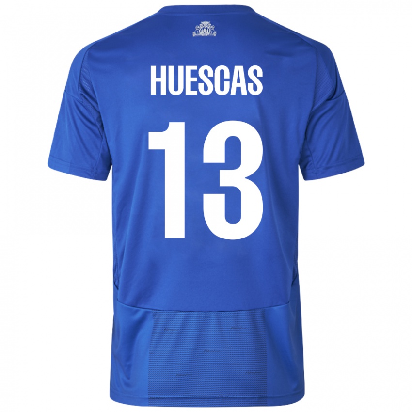 Criança Camisola Rodrigo Huescas #13 Azul Branco Alternativa 2024/25 Camisa Brasil