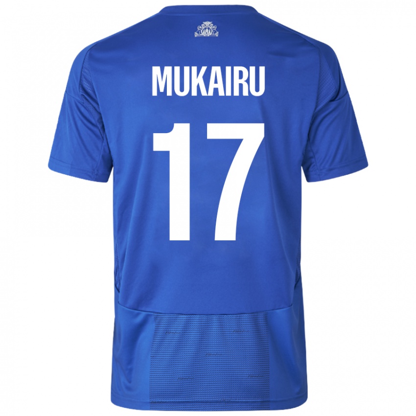 Criança Camisola Paul Mukairu #17 Azul Branco Alternativa 2024/25 Camisa Brasil