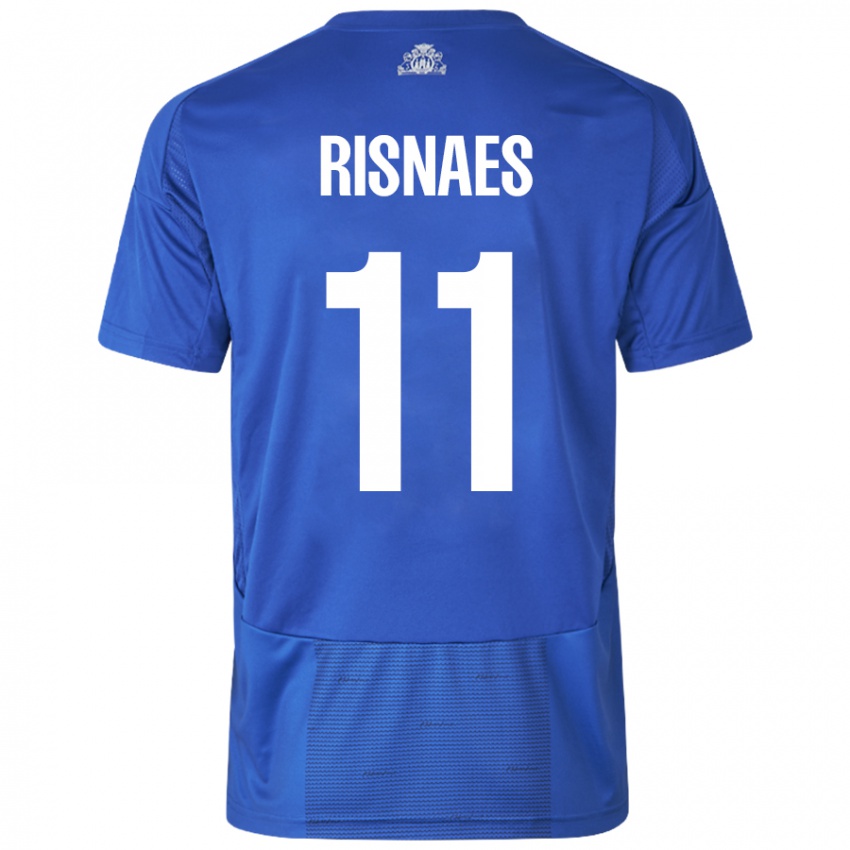 Criança Camisola Roberto Risnaes #11 Azul Branco Alternativa 2024/25 Camisa Brasil