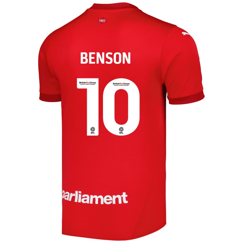 Homem Camisola Josh Benson #10 Vermelho Principal 2024/25 Camisa Brasil