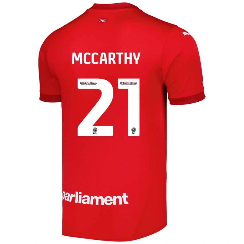 Homem Camisola Conor Mccarthy #21 Vermelho Principal 2024/25 Camisa Brasil