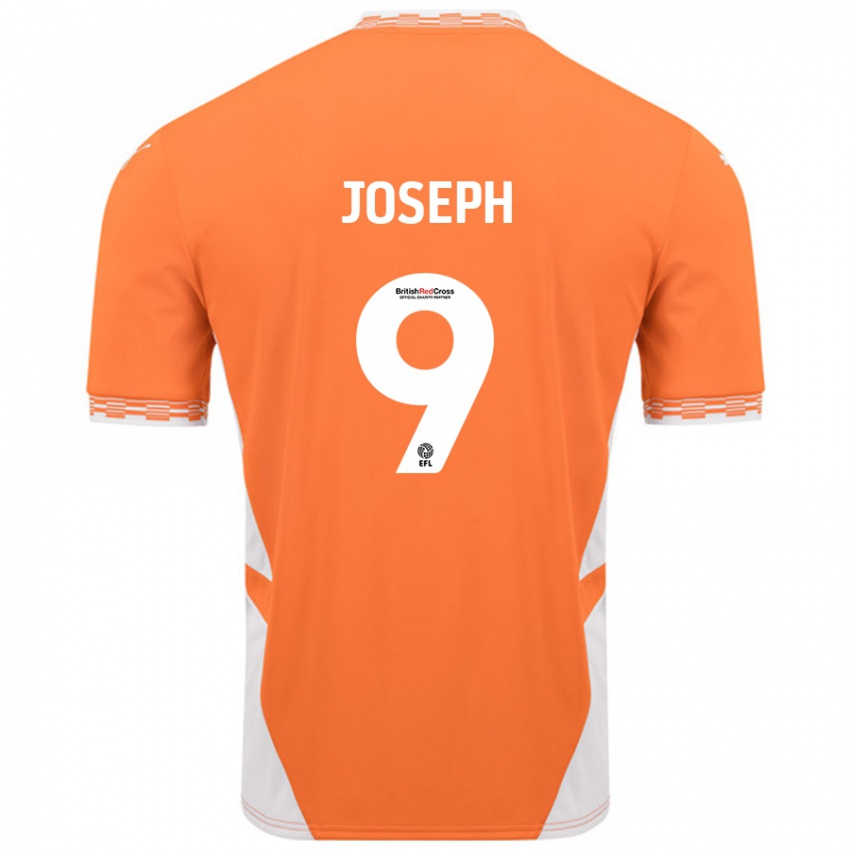 Homem Camisola Kyle Joseph #9 Branco Laranja Principal 2024/25 Camisa Brasil