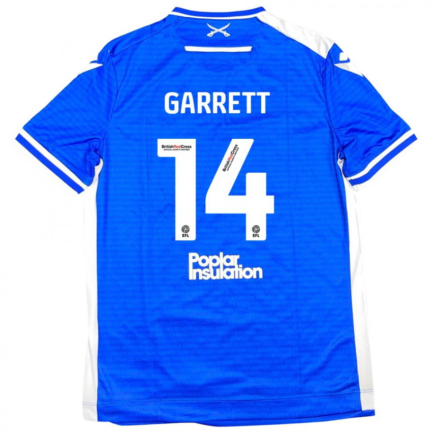 Homem Camisola Jake Garrett #14 Branco Azul Principal 2024/25 Camisa Brasil