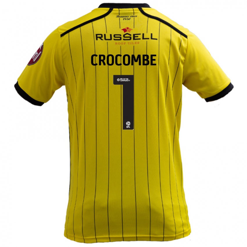 Homem Camisola Max Crocombe #1 Amarelo Principal 2024/25 Camisa Brasil