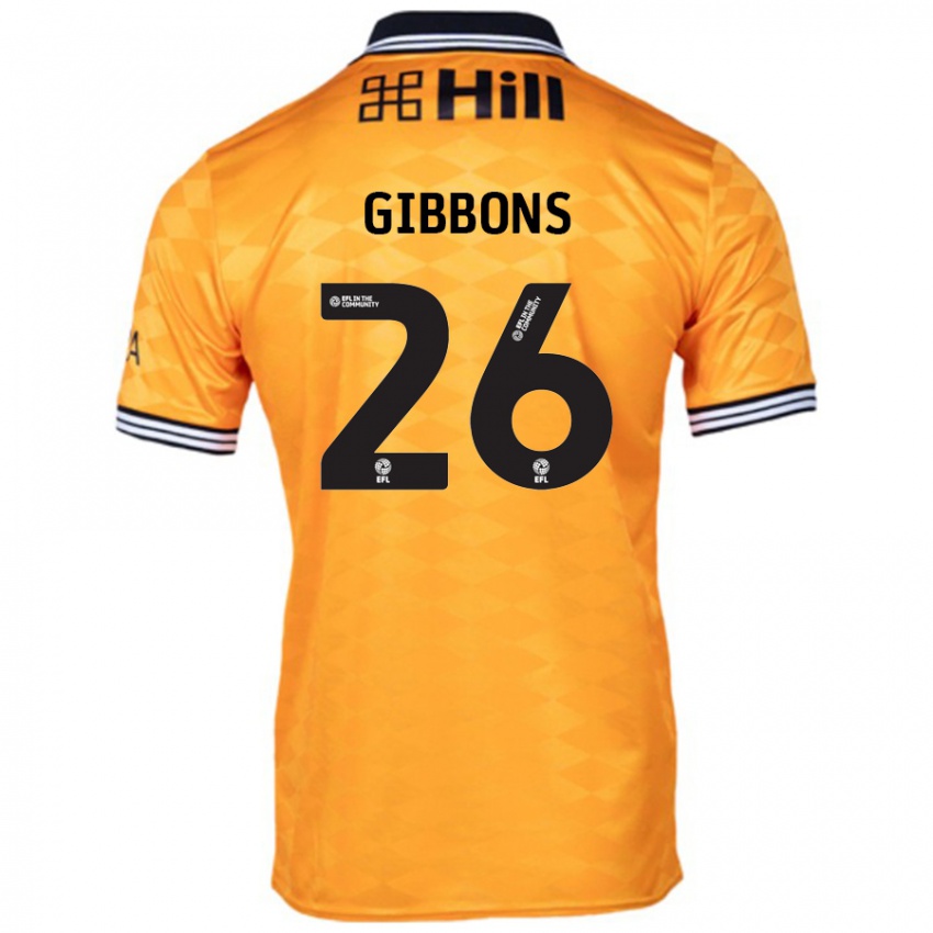 Homem Camisola James Gibbons #26 Laranja Principal 2024/25 Camisa Brasil