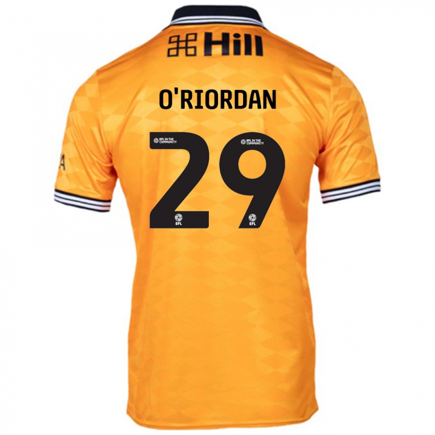 Homem Camisola Connor O'riordan #29 Laranja Principal 2024/25 Camisa Brasil