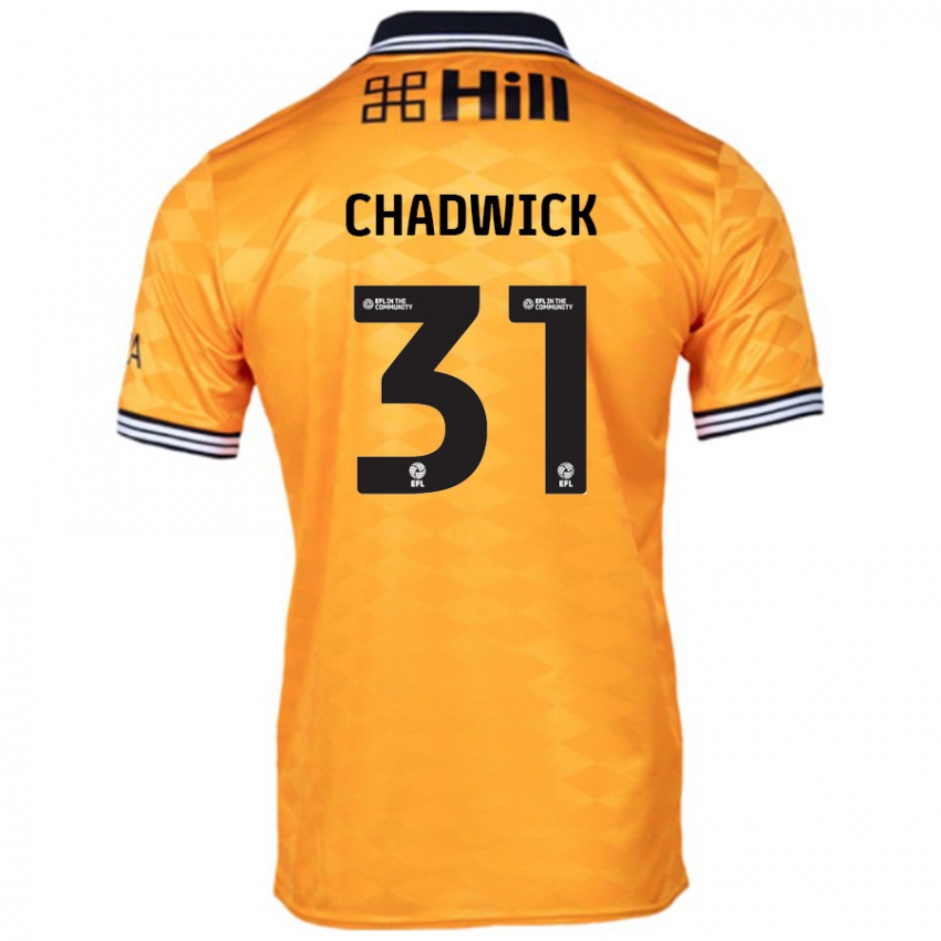 Homem Camisola Louis Chadwick #31 Laranja Principal 2024/25 Camisa Brasil