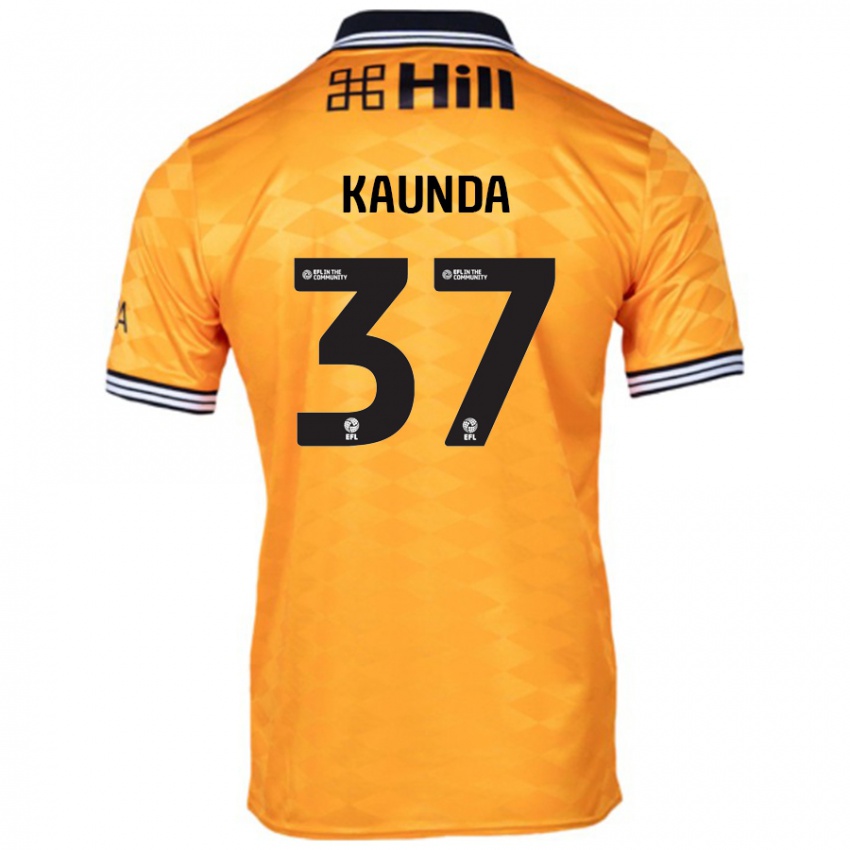 Homem Camisola Amaru Kaunda #37 Laranja Principal 2024/25 Camisa Brasil