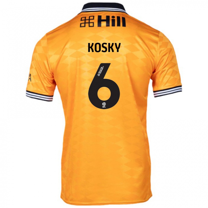 Homem Camisola Rachel Kosky #6 Laranja Principal 2024/25 Camisa Brasil