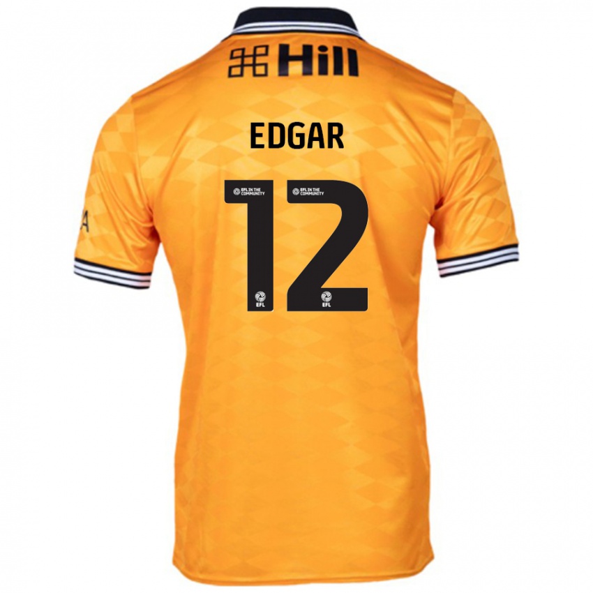 Homem Camisola Sammy Edgar #12 Laranja Principal 2024/25 Camisa Brasil