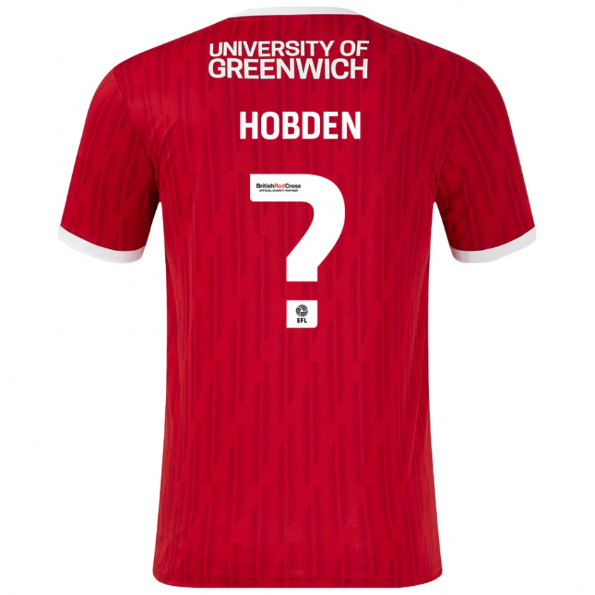 Homem Camisola Ollie Hobden #0 Vermelho Branco Principal 2024/25 Camisa Brasil