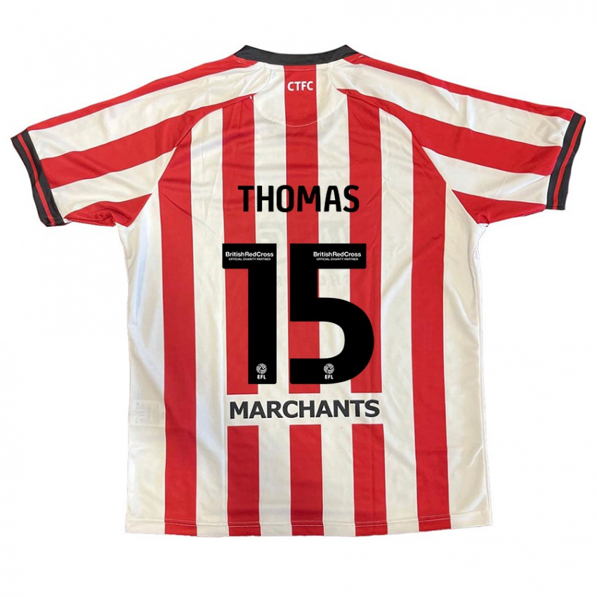 Homem Camisola Jordan Thomas #15 Vermelho Branco Principal 2024/25 Camisa Brasil