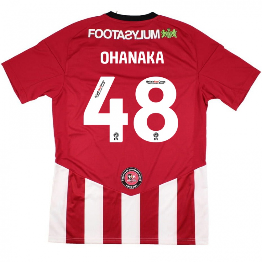 Homem Camisola Santino Ohanaka #48 Vermelho Branco Principal 2024/25 Camisa Brasil