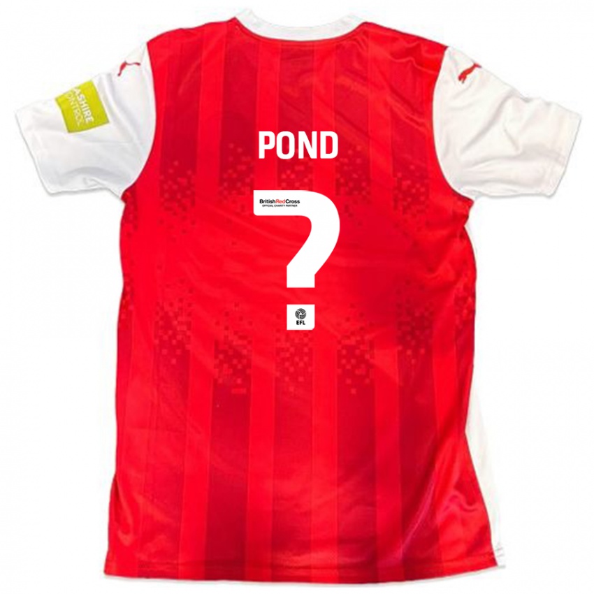 Homem Camisola Nathan Pond #0 Vermelho Branco Principal 2024/25 Camisa Brasil