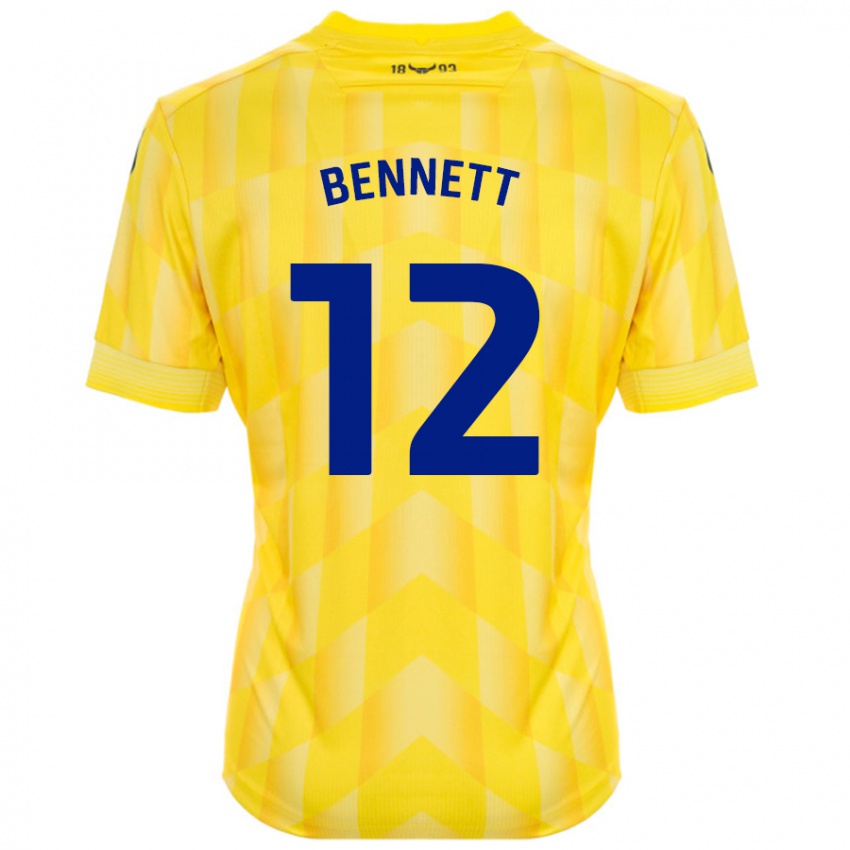 Homem Camisola Joe Bennett #12 Amarelo Principal 2024/25 Camisa Brasil