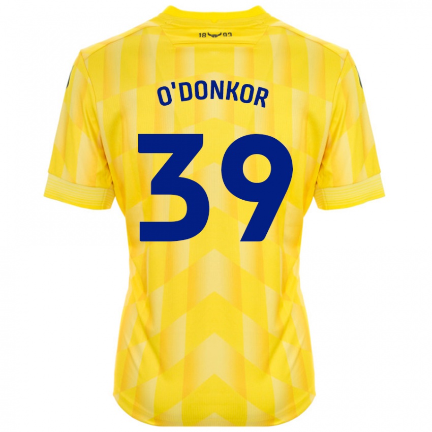 Homem Camisola Gatlin O'donkor #39 Amarelo Principal 2024/25 Camisa Brasil