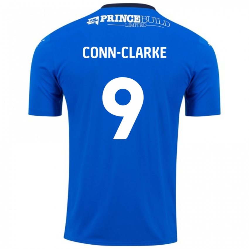 Homem Camisola Chris Conn-Clarke #9 Branco Azul Principal 2024/25 Camisa Brasil