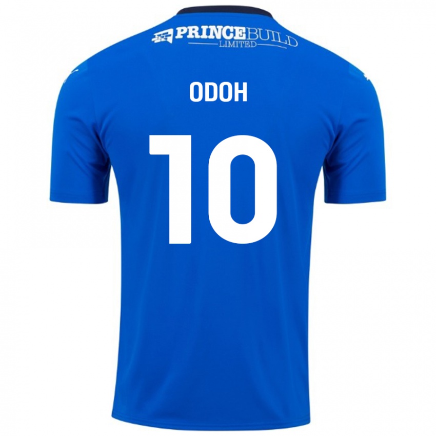 Homem Camisola Abraham Odoh #10 Branco Azul Principal 2024/25 Camisa Brasil