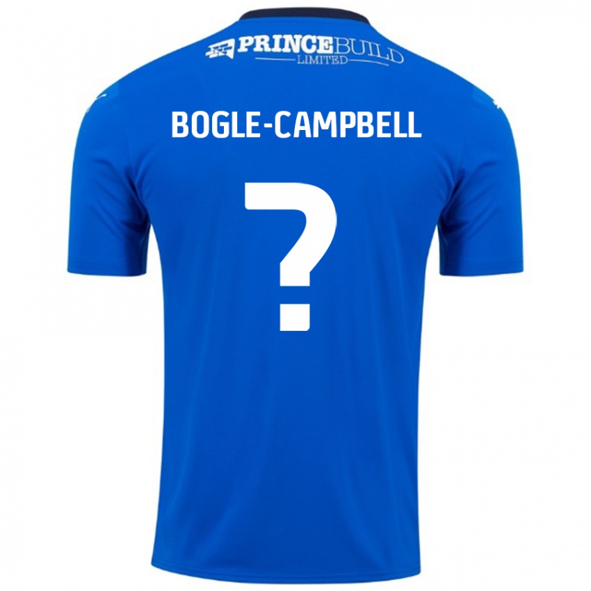 Homem Camisola Ma'kel Bogle-Campbell #0 Branco Azul Principal 2024/25 Camisa Brasil