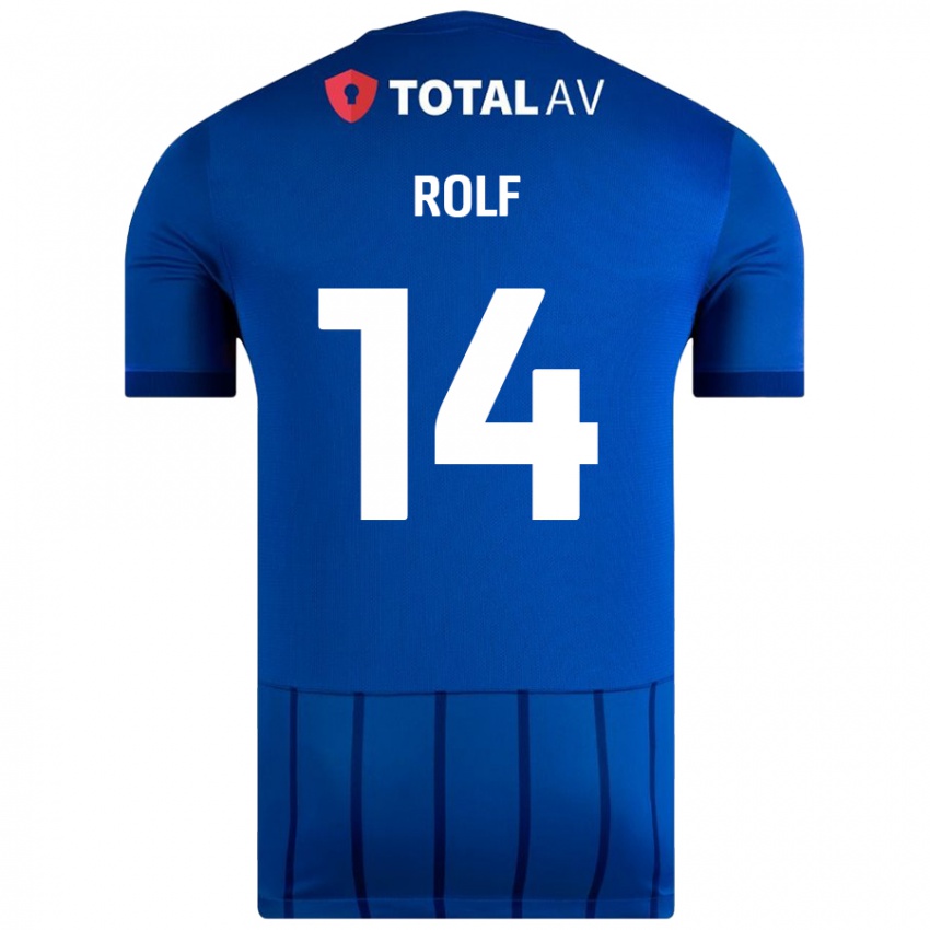 Homem Camisola Annie Rolf #14 Azul Principal 2024/25 Camisa Brasil