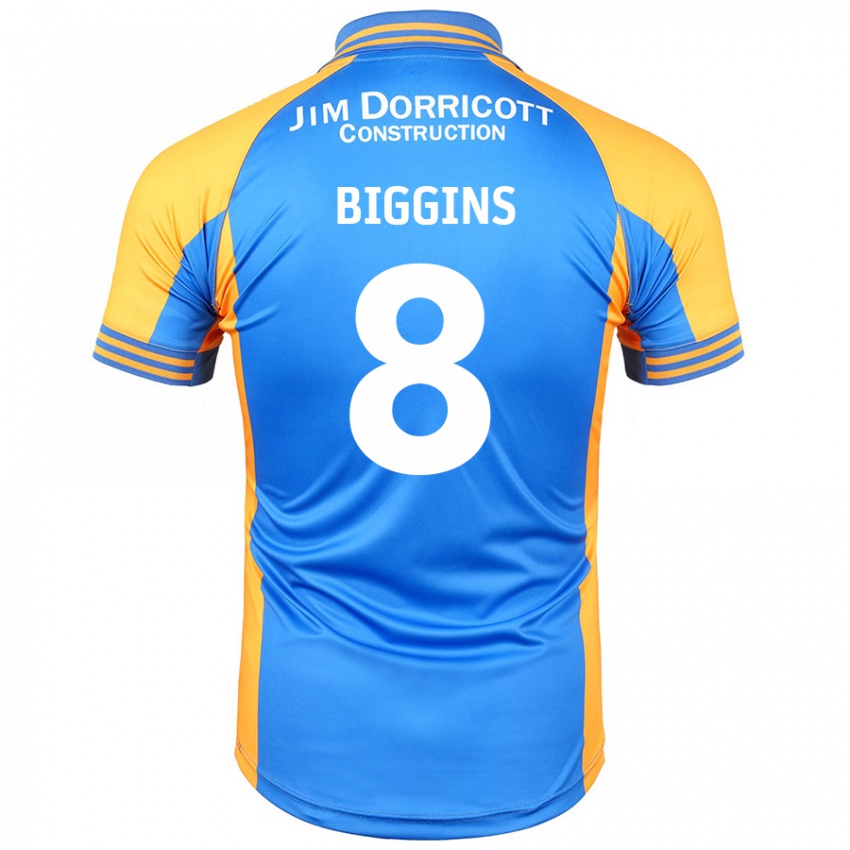 Homem Camisola Harrison Biggins #8 Âmbar Azul Principal 2024/25 Camisa Brasil