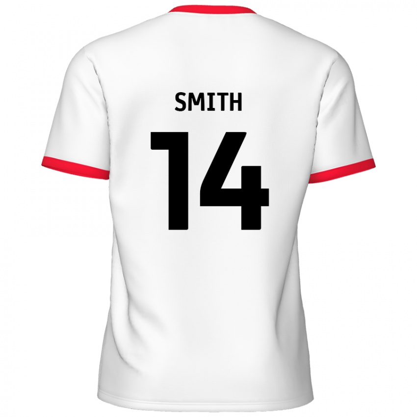 Homem Camisola Kane Smith #14 Vermelho Branco Principal 2024/25 Camisa Brasil