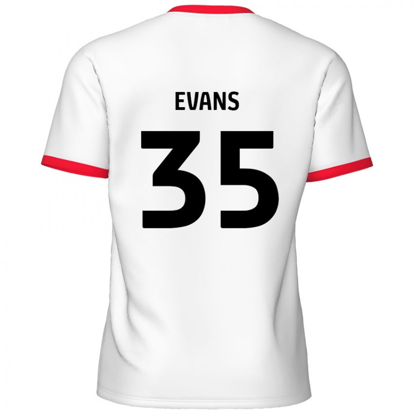 Homem Camisola Makise Evans #35 Vermelho Branco Principal 2024/25 Camisa Brasil