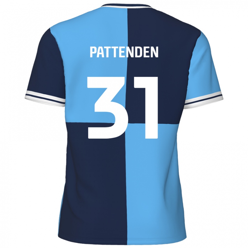 Homem Camisola Jasper Pattenden #31 Azul Céu Azul Escuro Principal 2024/25 Camisa Brasil