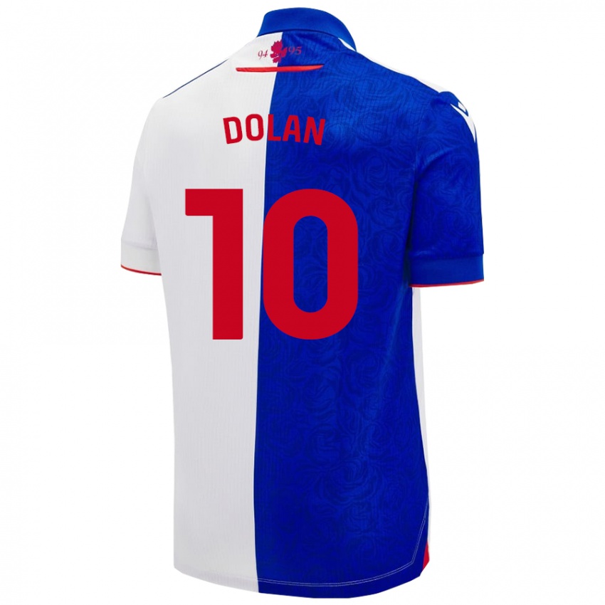 Homem Camisola Tyrhys Dolan #10 Céu Azul Branco Principal 2024/25 Camisa Brasil