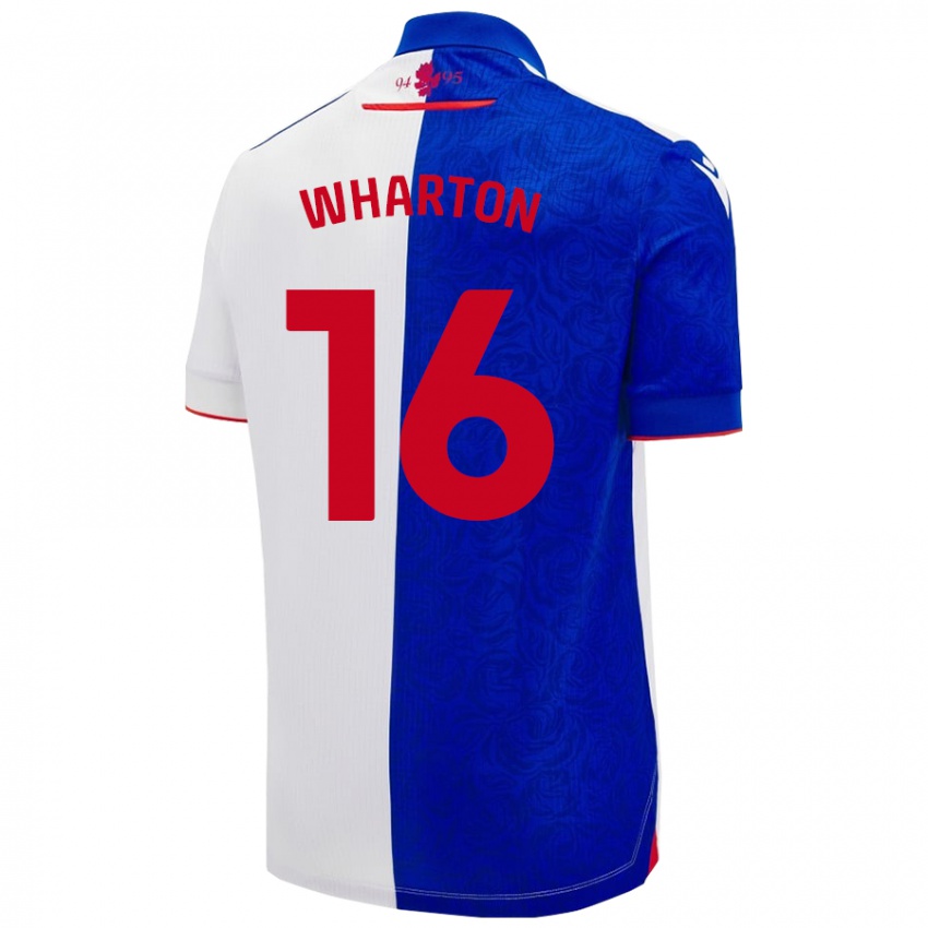 Homem Camisola Scott Wharton #16 Céu Azul Branco Principal 2024/25 Camisa Brasil