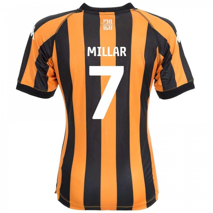 Homem Camisola Liam Millar #7 Âmbar Negro Principal 2024/25 Camisa Brasil