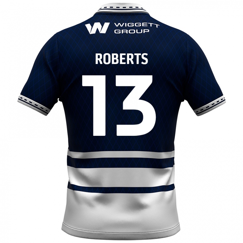 Homem Camisola Liam Roberts #13 Azul Marinho Branco Principal 2024/25 Camisa Brasil